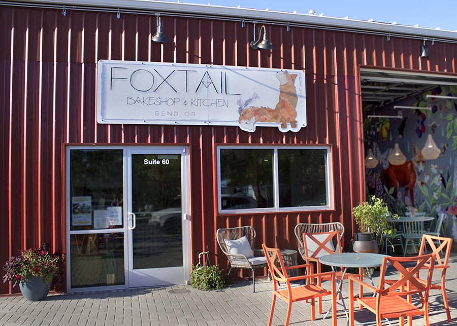 The exterior of Foxtail Bakeshops, a bakery on Arizona Ave also designed by Stemach Design + Architecture